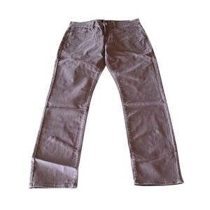 Lucky brand Mens 121 Slim Straight‎ Pants Brown 31/32 NWT